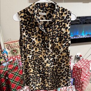 Equipment Animal Print Shirt
